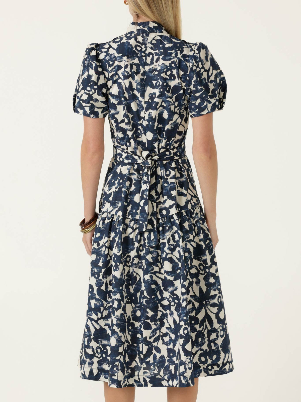 SACHA DRAKE BATEAU SHIRTMAKER DRESS (Navy Ecru)