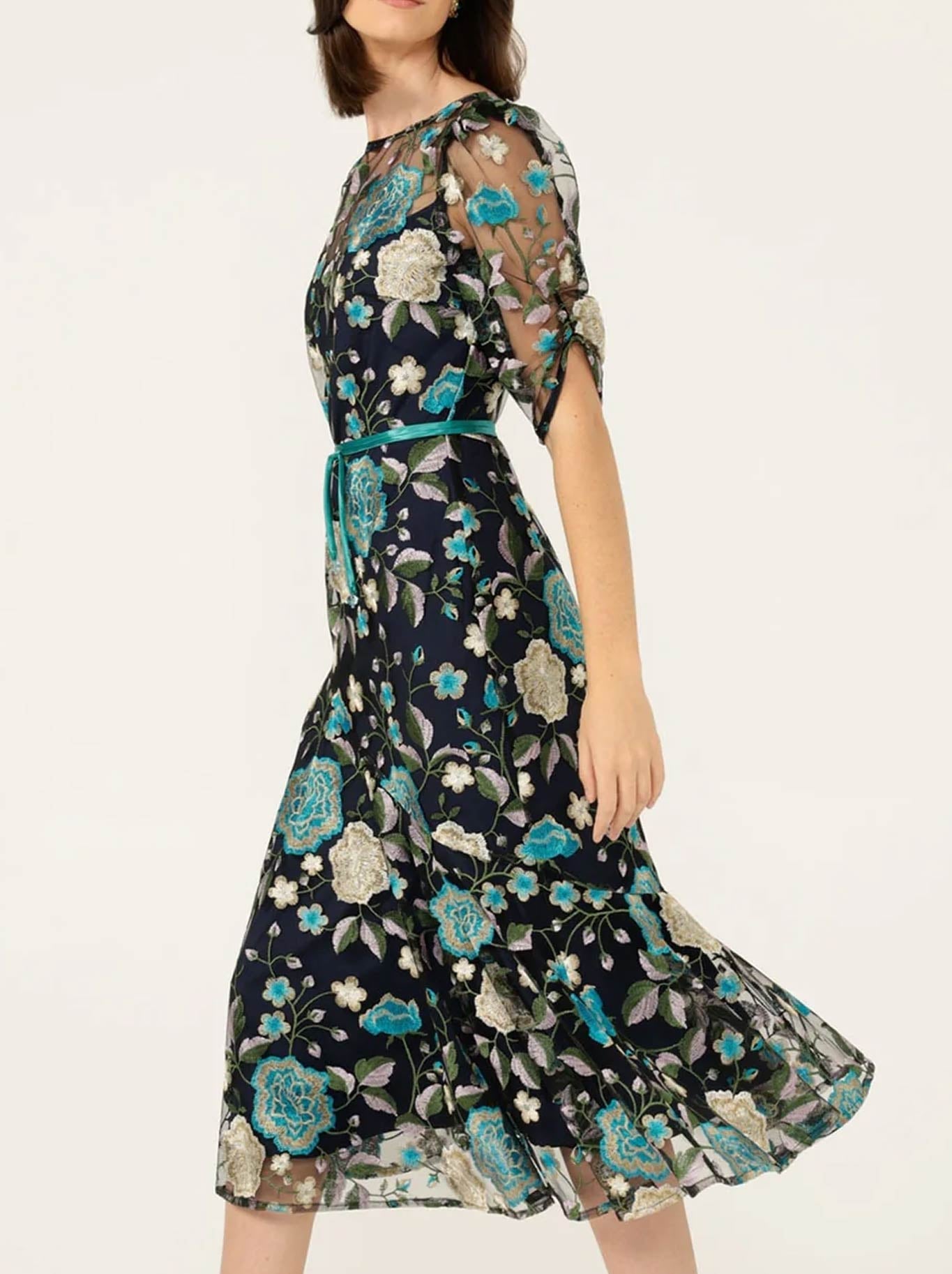 SACHA DRAKE CARDELINA LACE DRESS (Navy)