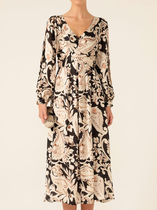 Image of Dresses. Productname: SACHA DRAKE CHARMING COURTYARD DRESS in Black/Cream colour by brand - Sacha Drake Pty Ltd