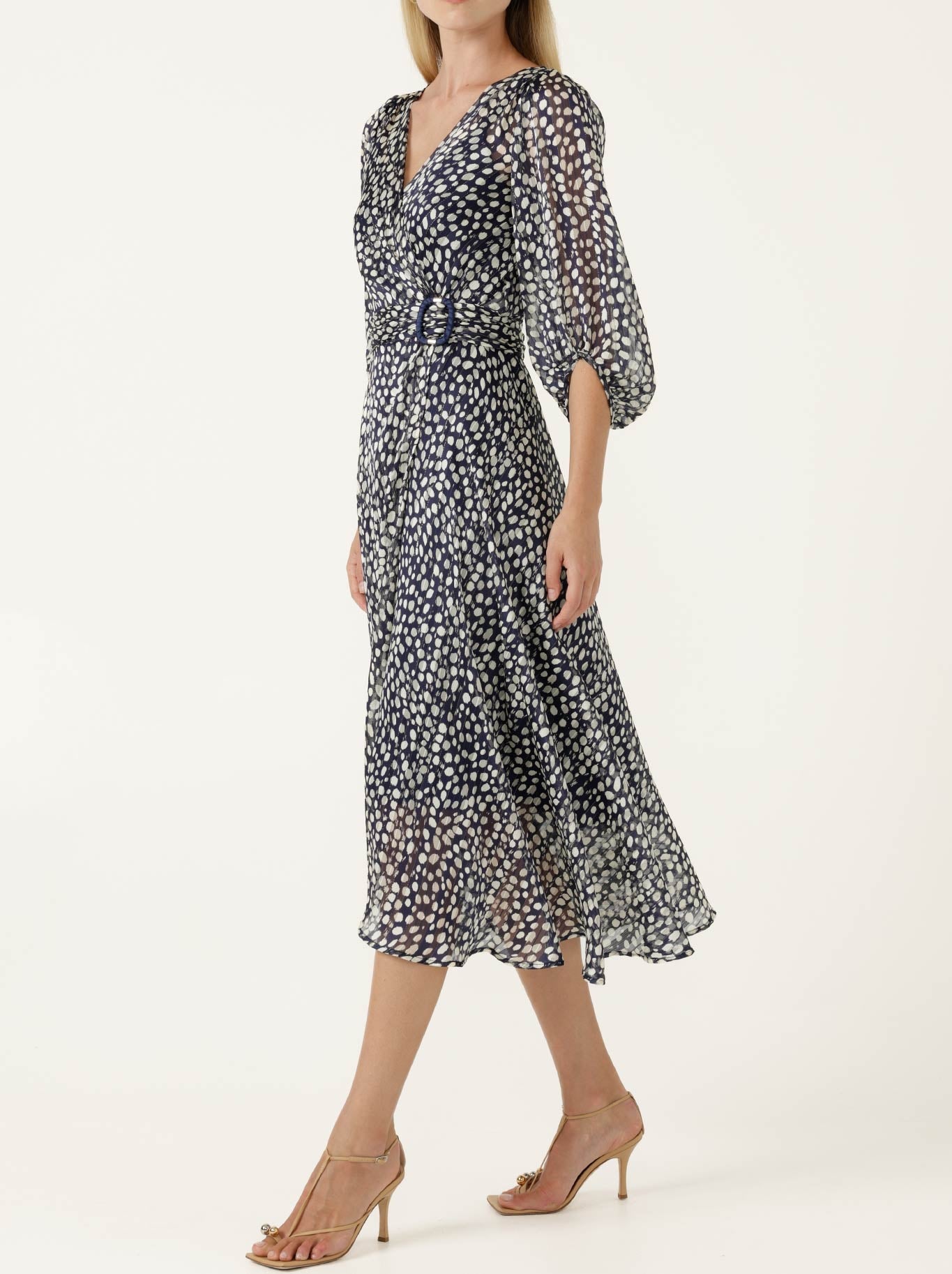 Sacha Drake Cloudland Wrap Dress (Navy White Spot)