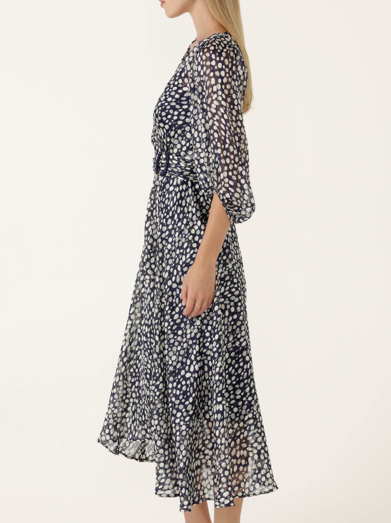Sacha Drake Cloudland Wrap Dress (Navy White Spot)