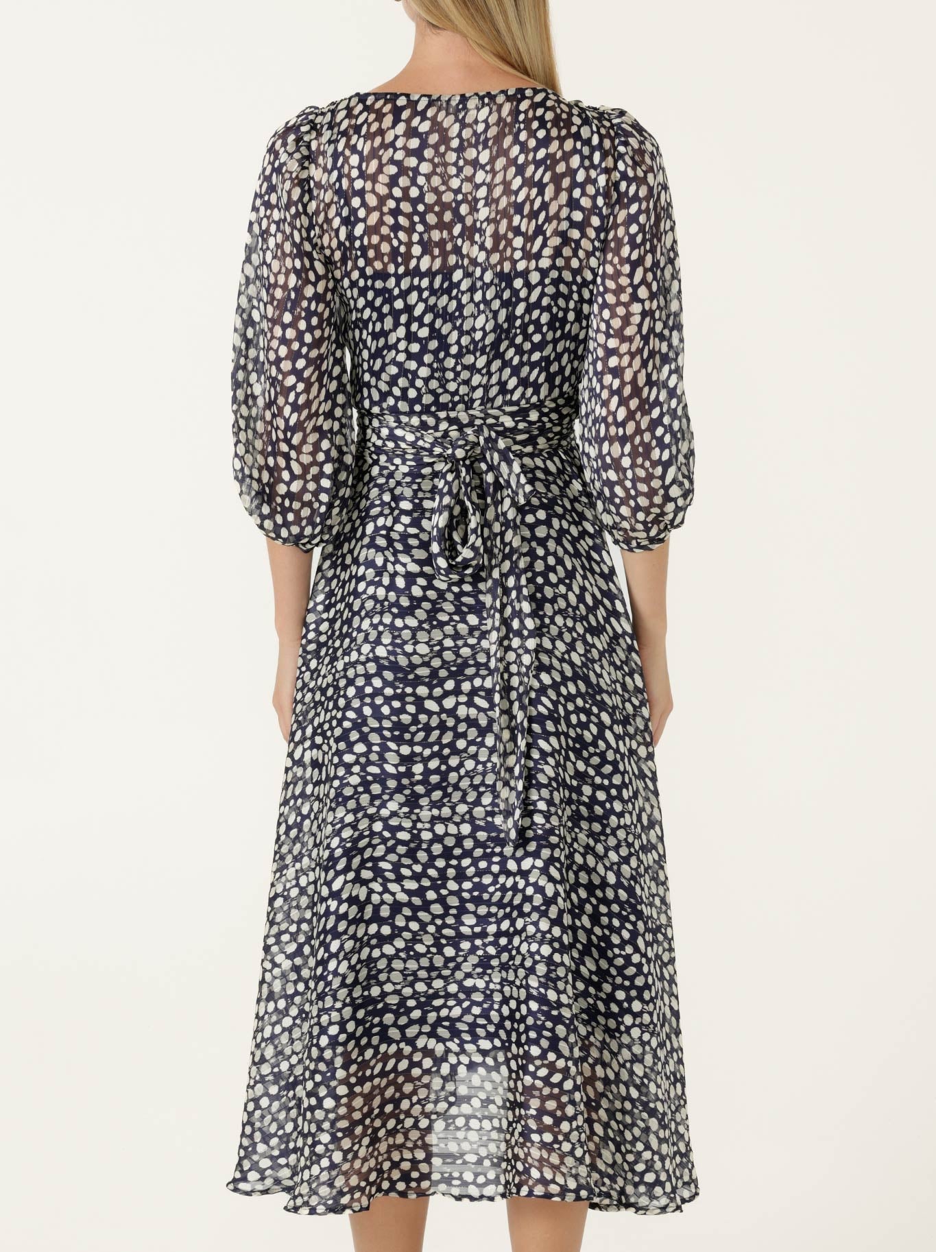 Sacha Drake Cloudland Wrap Dress (Navy White Spot)