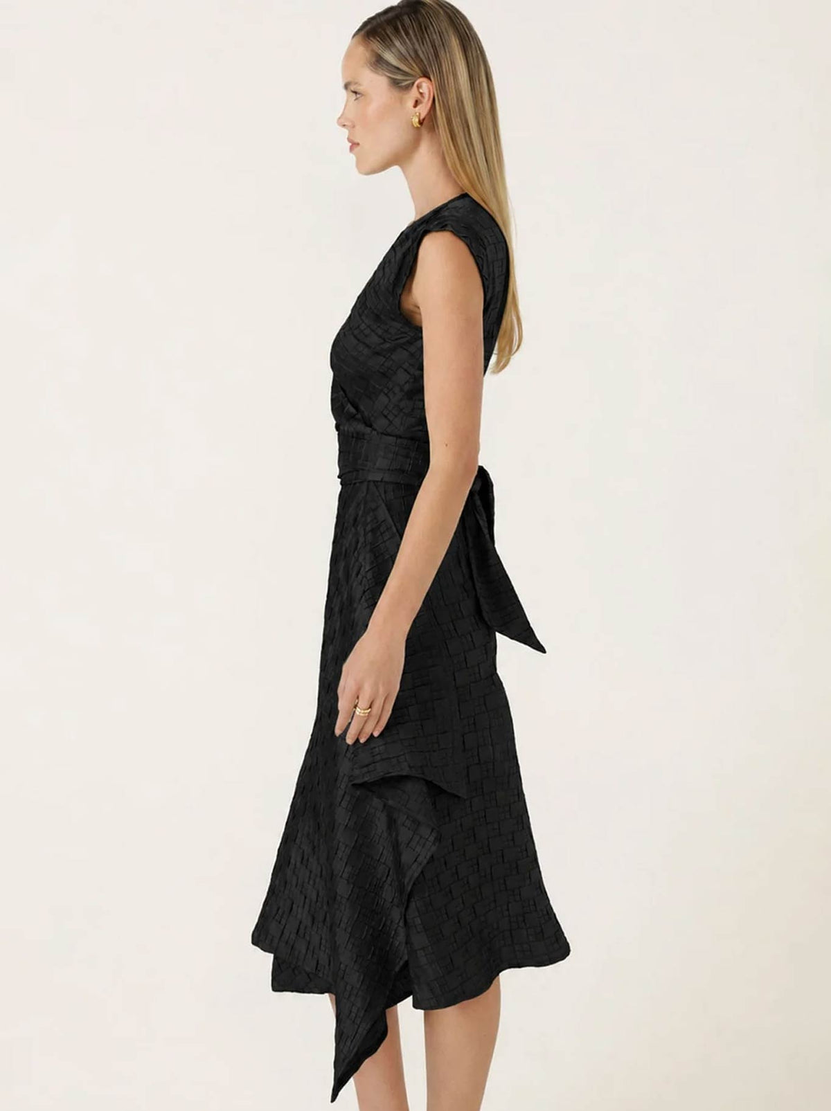 SACHA DRAKE CROWN WRAP DRESS (Black)