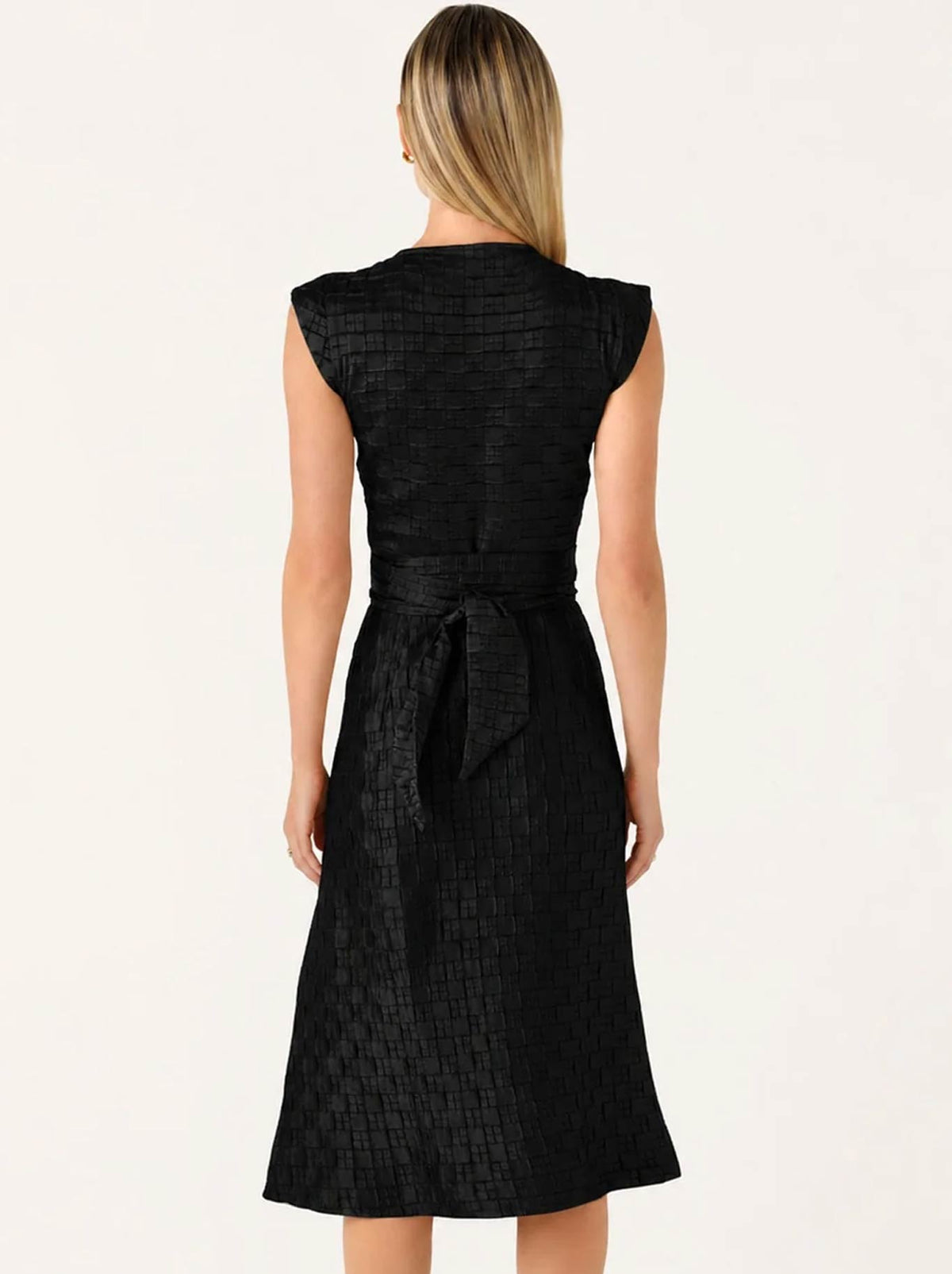 SACHA DRAKE CROWN WRAP DRESS (Black)