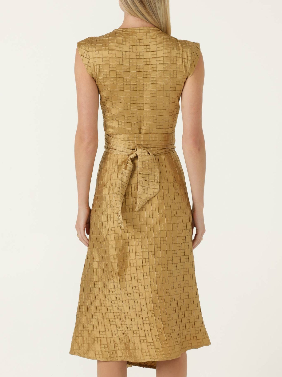 Sacha Drake Crown Wrap Dress (Gold)