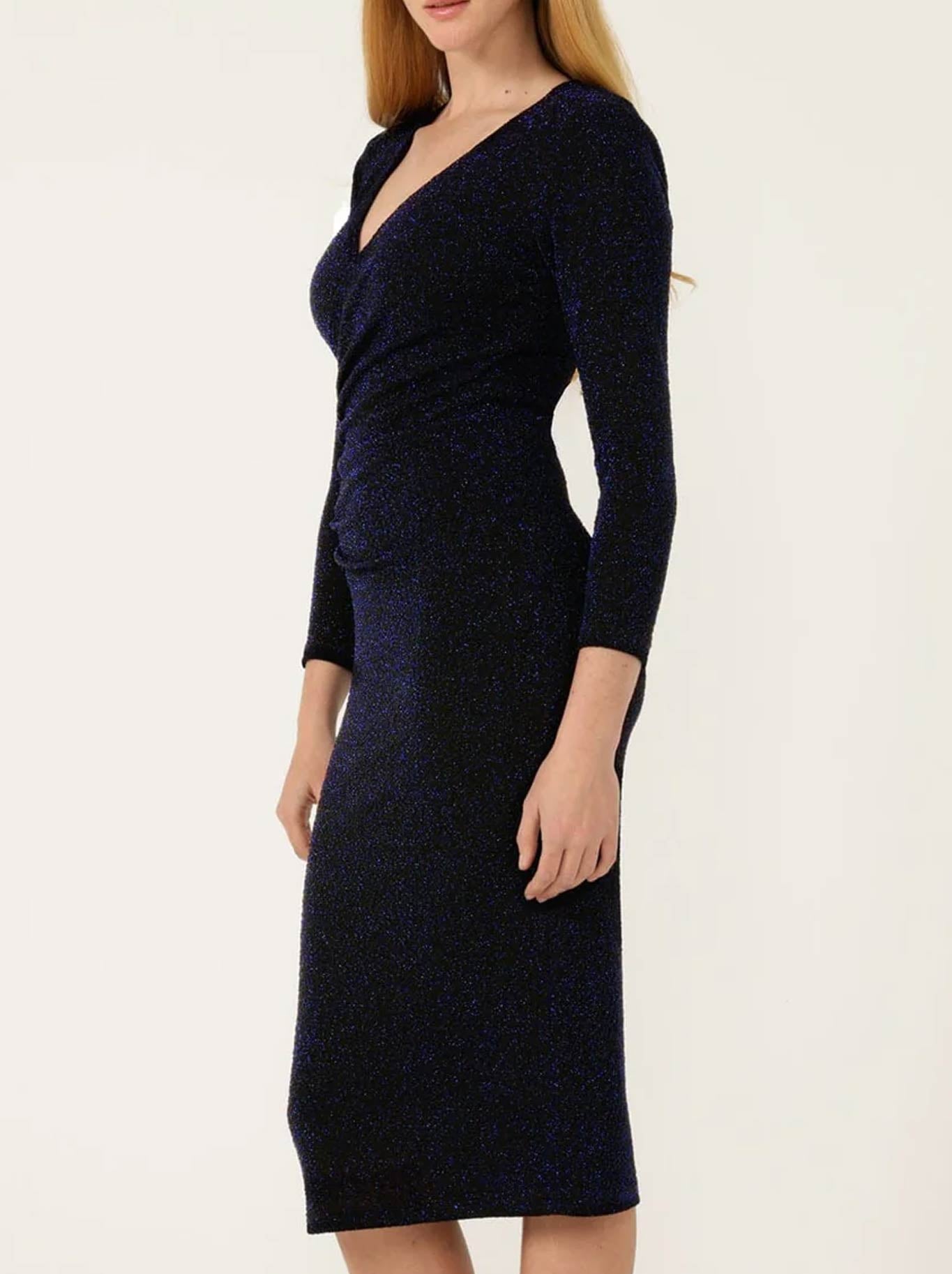 SACHA DRAKE LENORA MIDI DRESS (Midnight)