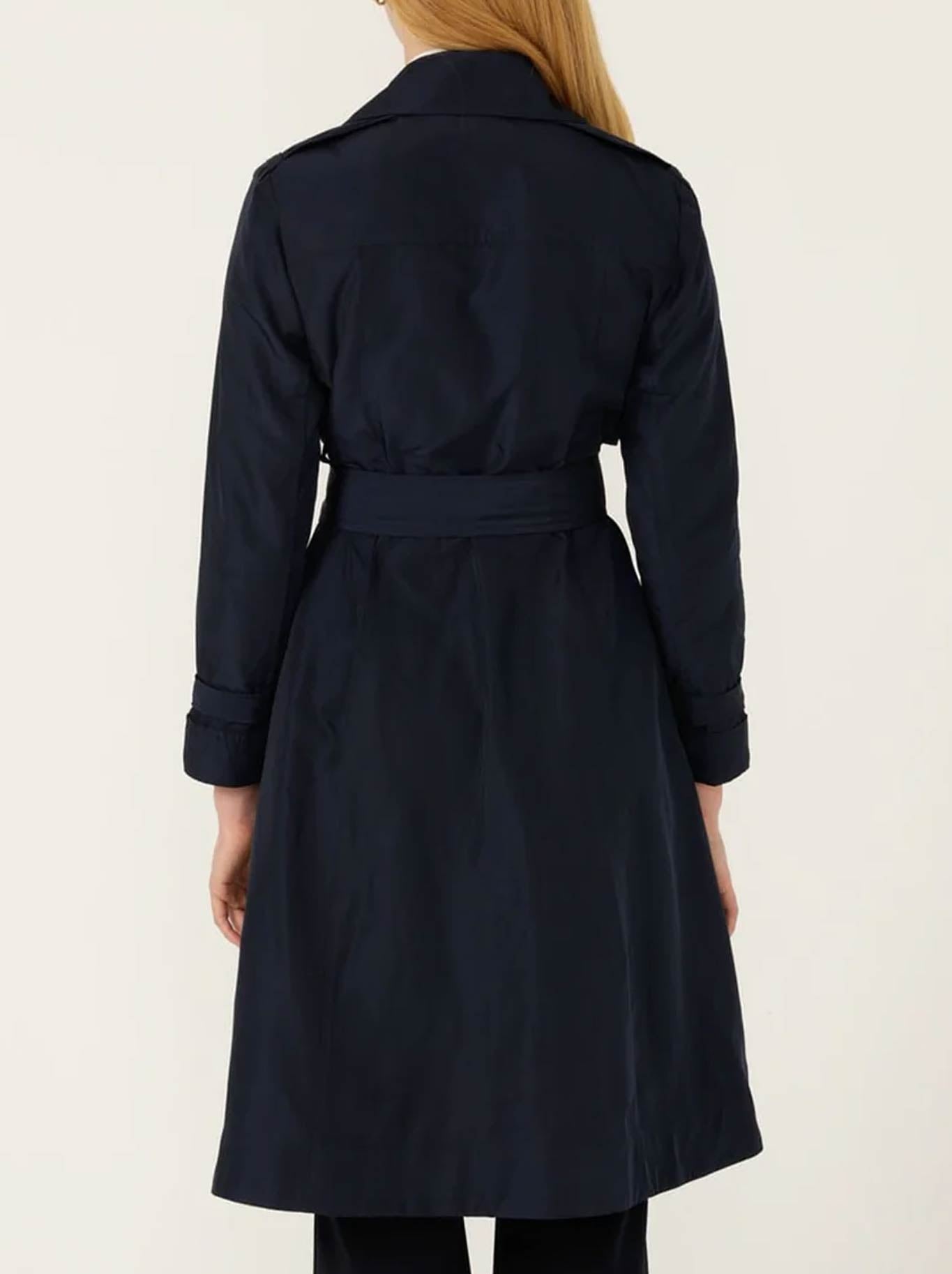 SACHA DRAKE DOUBLE YOKE TRENCH (Navy)