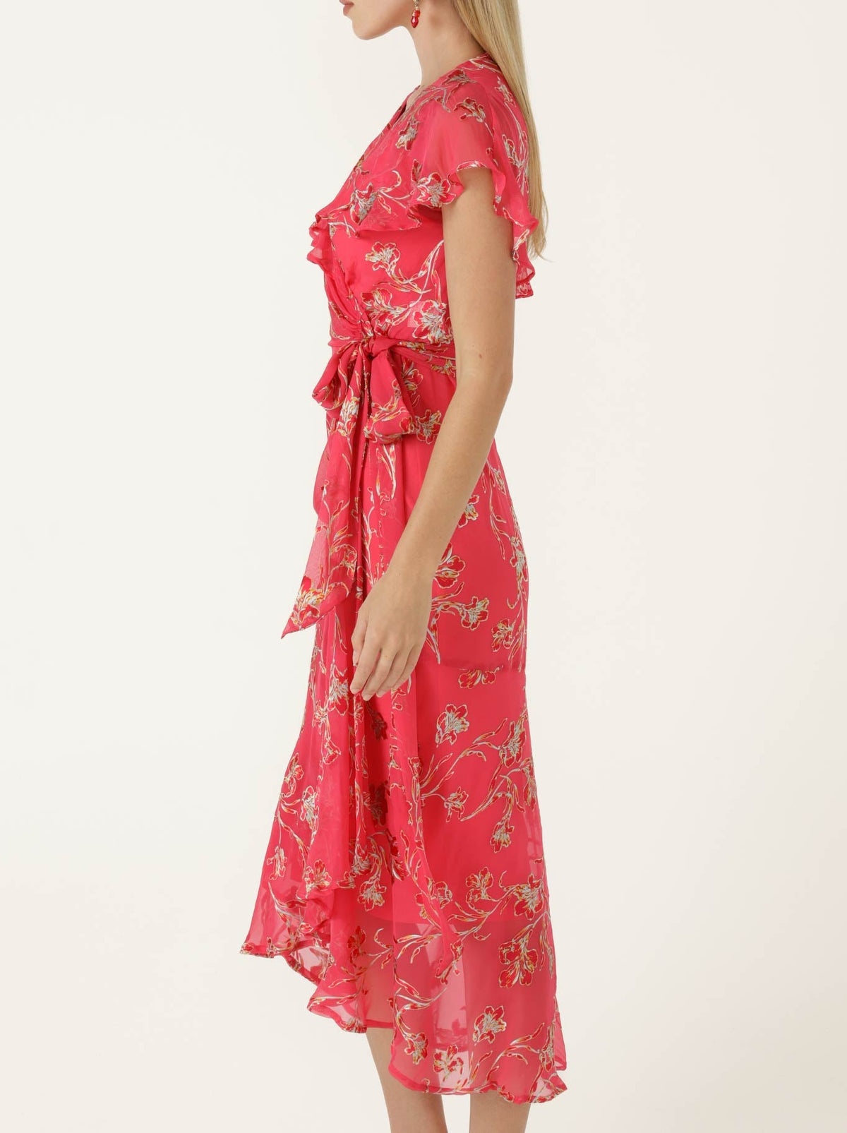 Sacha Drake Eleanor Wrap Dress (Pink Floral)