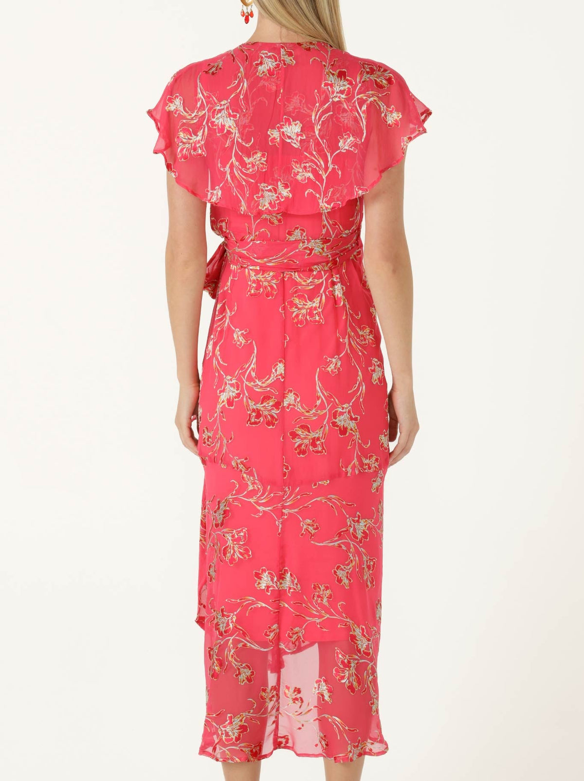 Sacha Drake Eleanor Wrap Dress (Pink Floral)