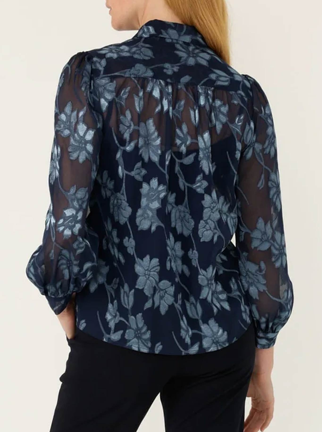 SACHA DRAKE ELPHINE BLOUSE (Navy Blue)