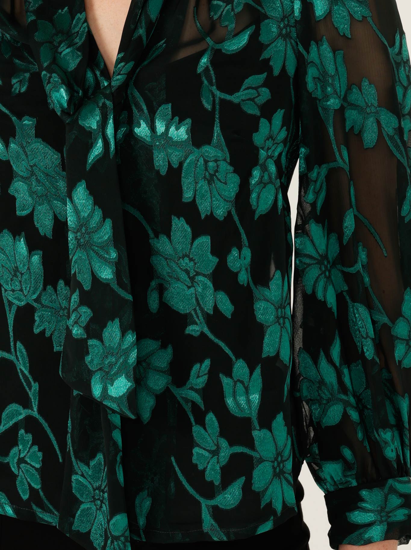 SACHA DRAKE HELENA BLOUSE (Emerald Black)