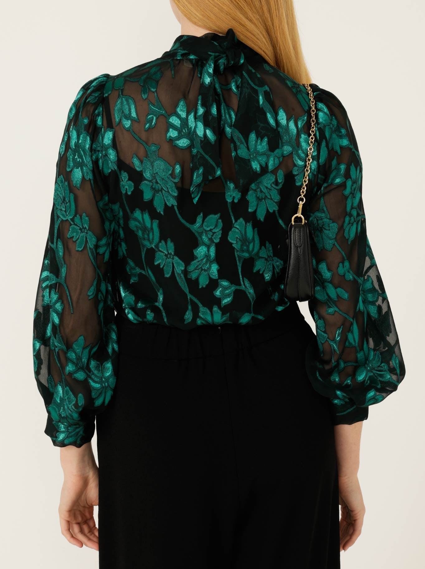 SACHA DRAKE HELENA BLOUSE (Emerald Black)