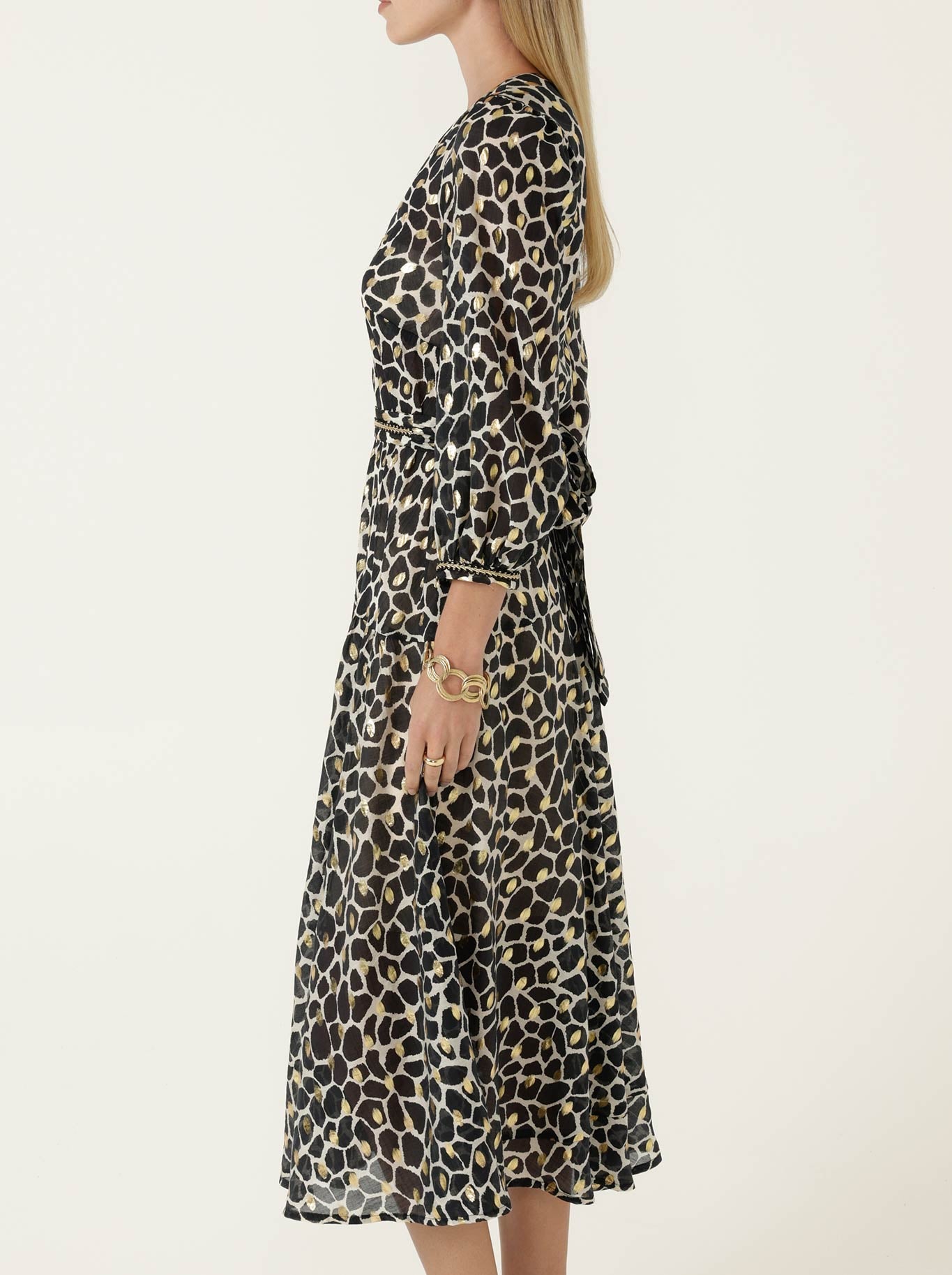Sacha Drake Hastings Dress (Black Ivory Gold)