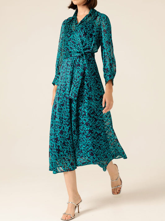 Sahca Drake Lush Lagoon Dress (Navy Aqua)