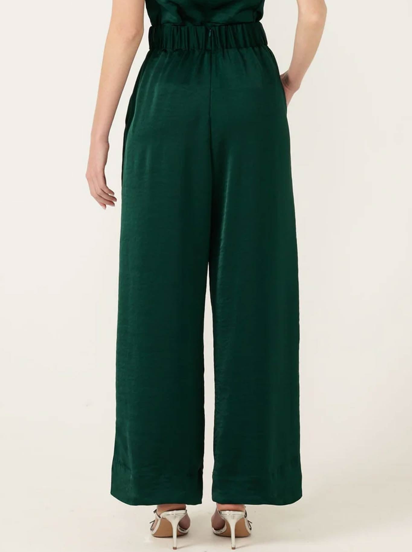 Sacha Drake Luxe Pleated Trouser (Emerald)