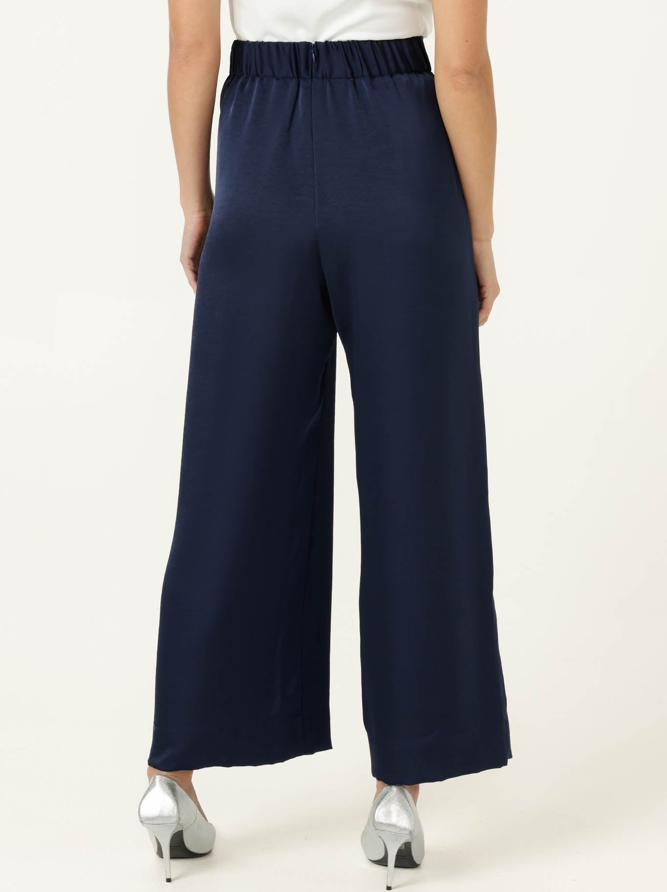 SACHA DRAKE LUXE PLEATED TROUSER (Navy)