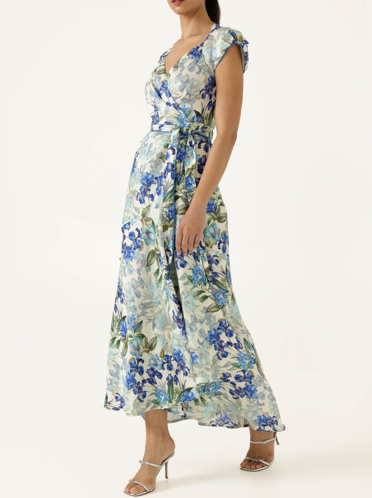 SACHA DRAKE MARIETTE WRAP DRESS (Blue Iris)
