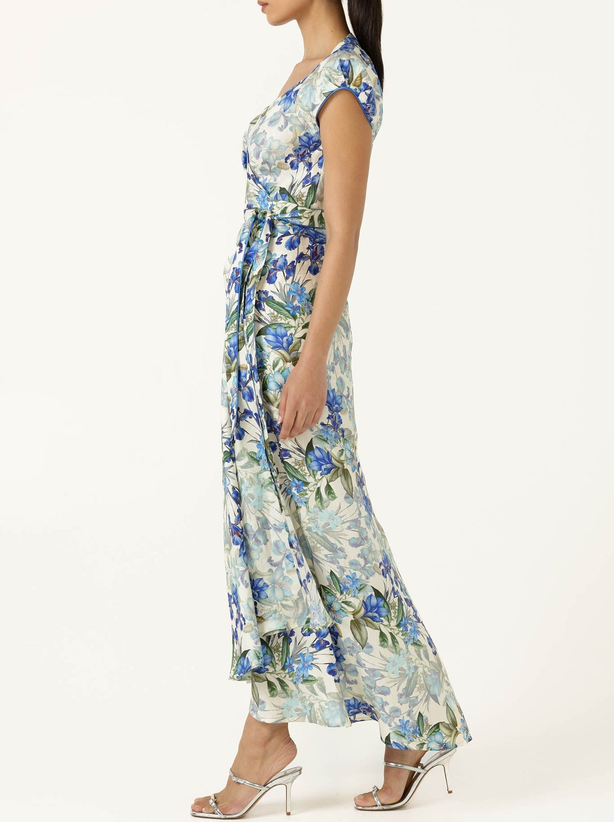 SACHA DRAKE MARIETTE WRAP DRESS (Blue Iris)