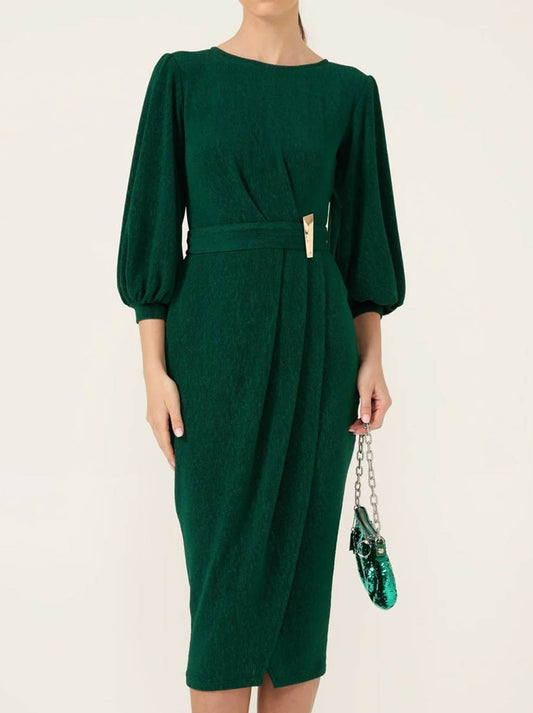 Image of Dresses. Product name - Sacha Drake Nicole Dress in Forest colour by brand - Sacha Drake