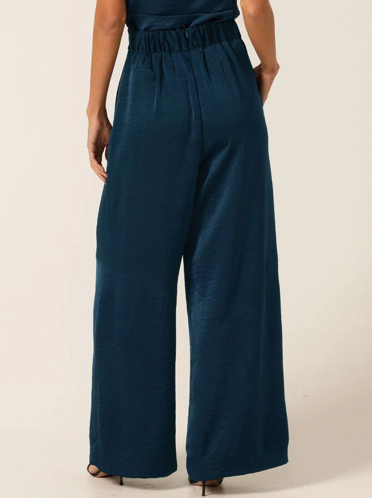 Sacha Drake Pleated Trouser (Steele Blue)