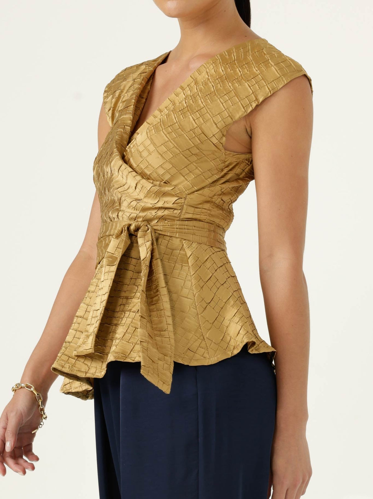 SACHA DRAKE SYLVIA TOP (Gold)