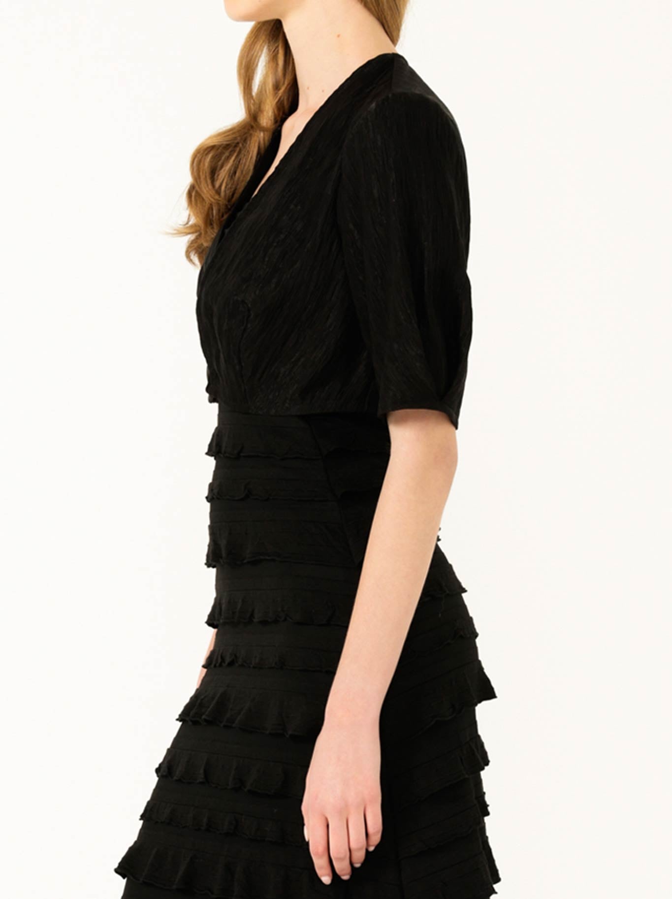 SACHA DRAKE TUCK SLEEVE JACKET (Black)