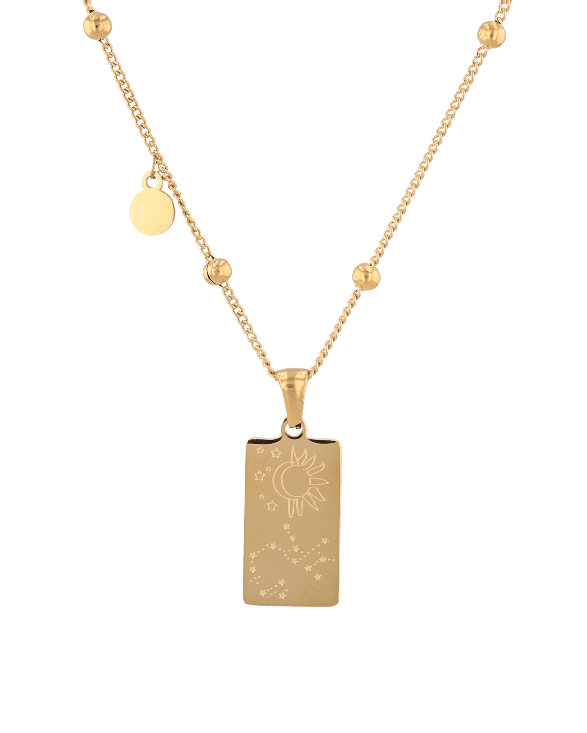 LAVANA Sagittarius Gold Zodiac Tag Necklace