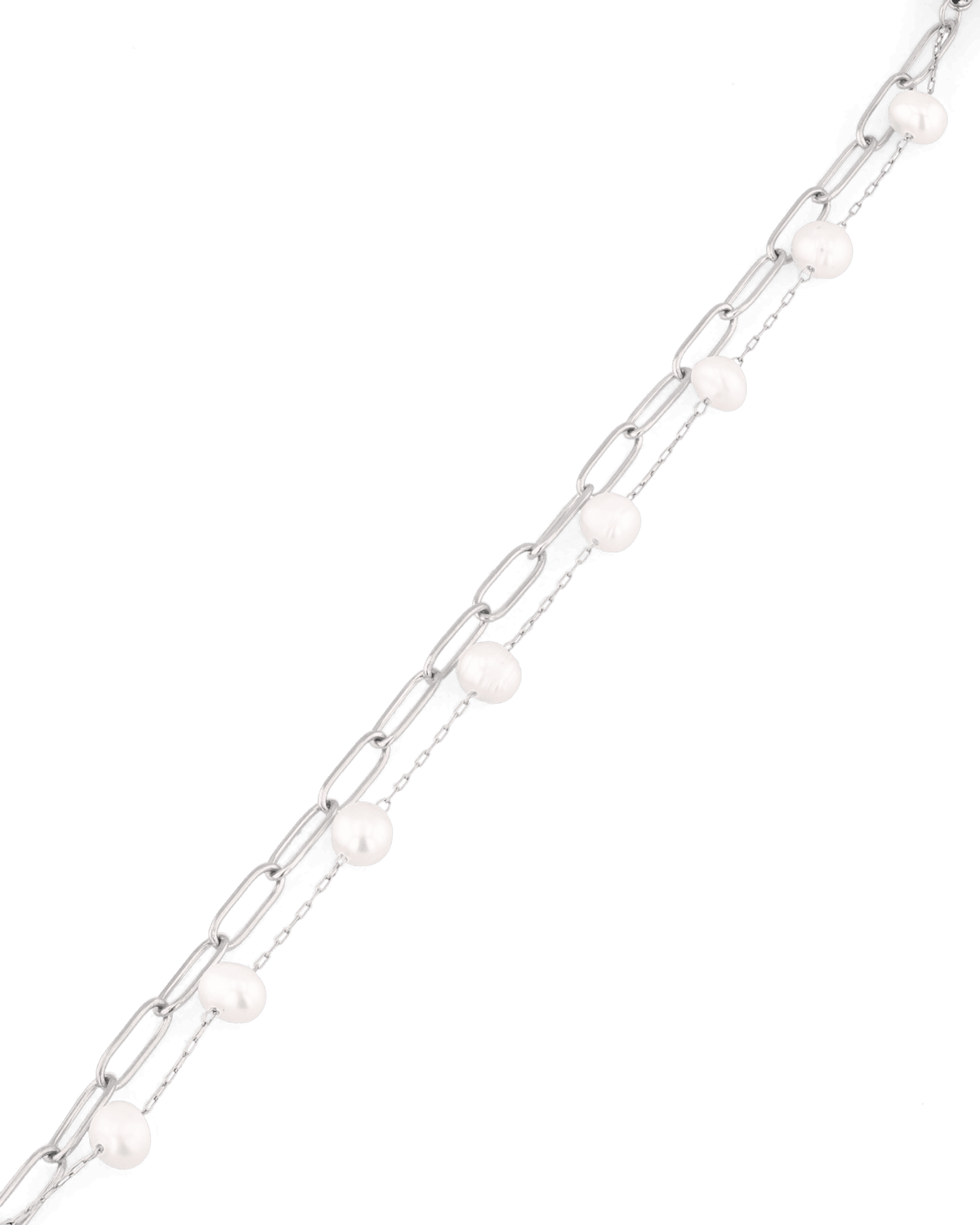LAVANA Salina Silver Pearl Bracelet