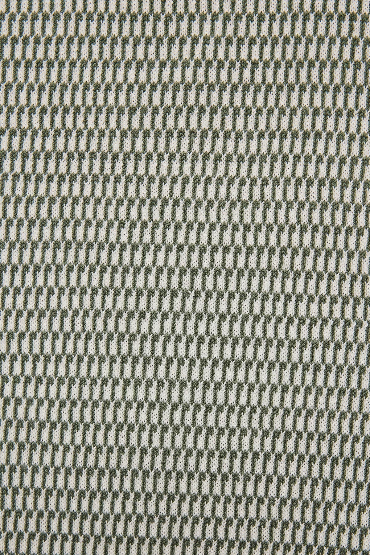Anthony Squires Santi knitted jacquard S/S polo (Olive)