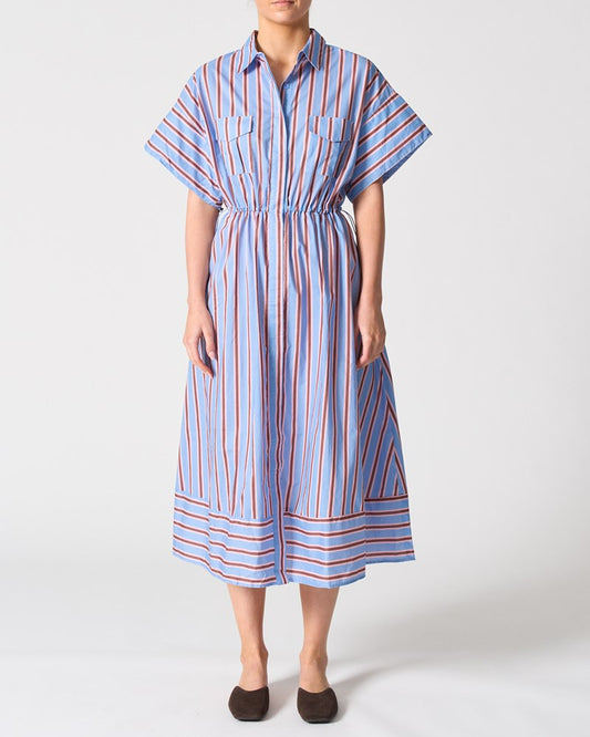 Image of Dresses. Productname: Walnut Melbourne Santiago Dress in Vacay Stripe colour by brand - Walnut Melbourne