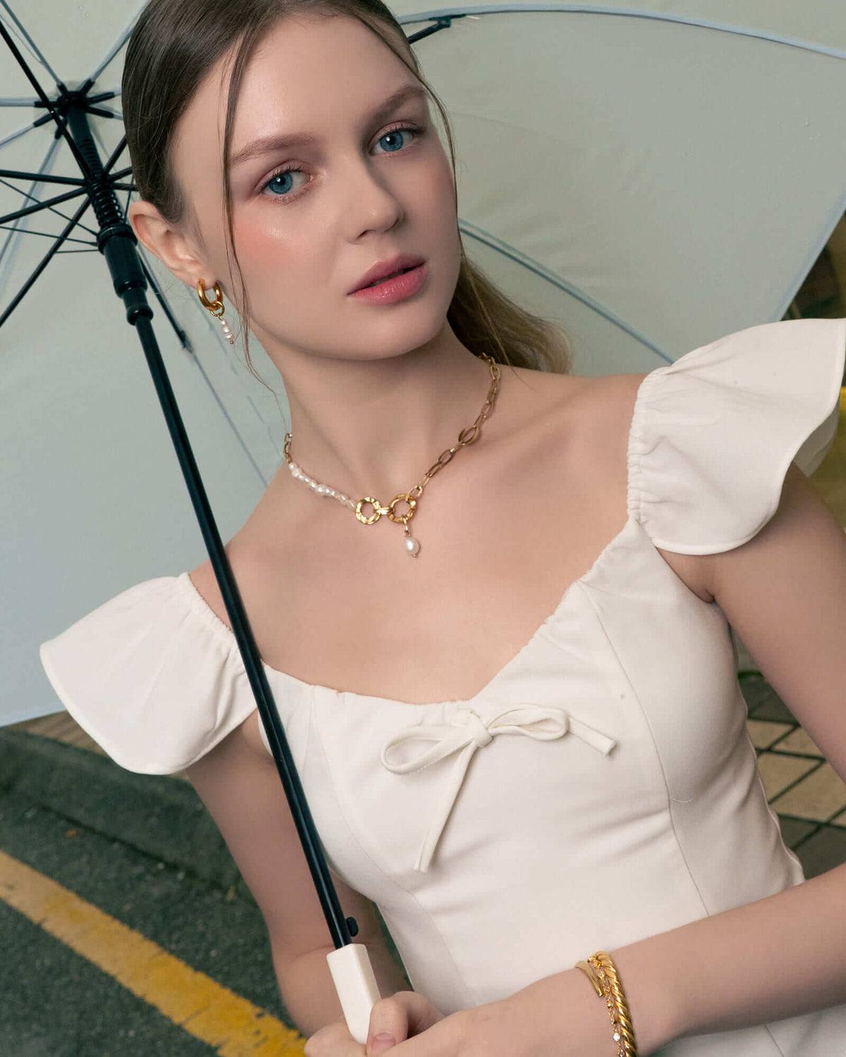 LAVANA Sardinia Gold Pearl Necklace