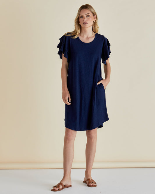 Image of Dresses. Productname: Betty Basics Sydney Tee Dress Navy in Navy colour by brand - Betty Basics