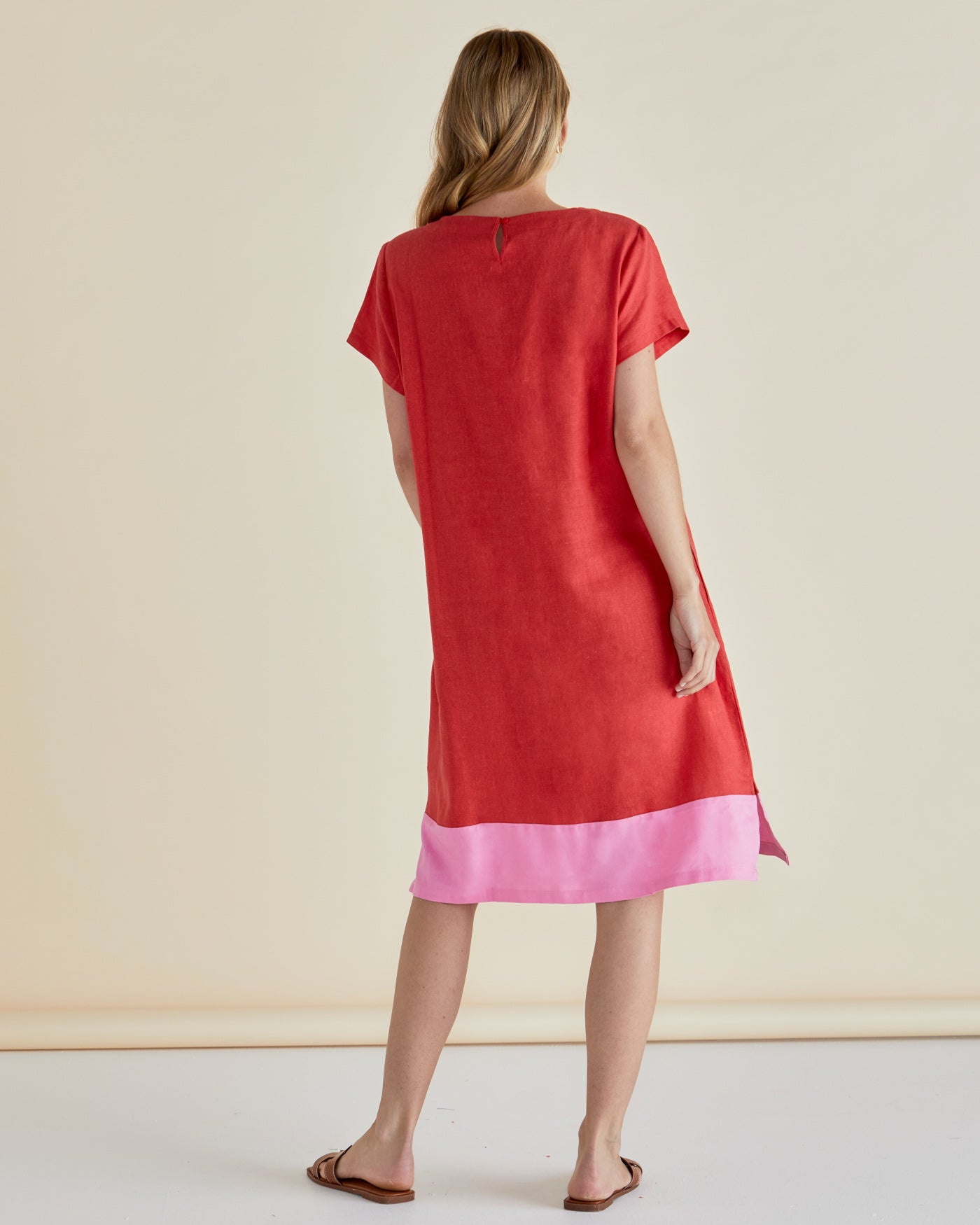 Betty Basics Elwood Dress (Red/Pink)
