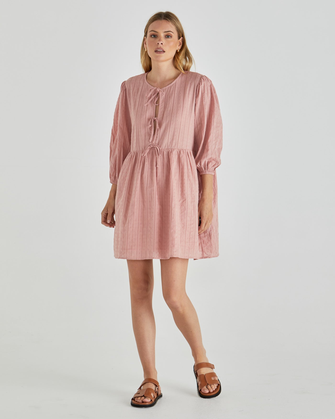 Image of Dresses. Product name - Rachael Dress Pink in Pink colour by brand - Sass Clothing