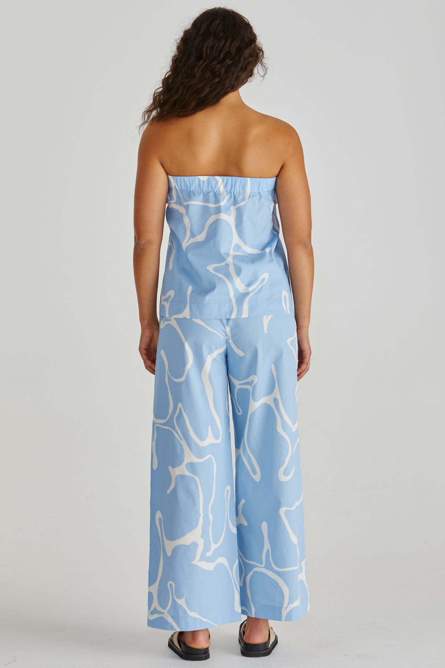 Sass Clothing Tilda Strapless Top (Abstract Daisy)