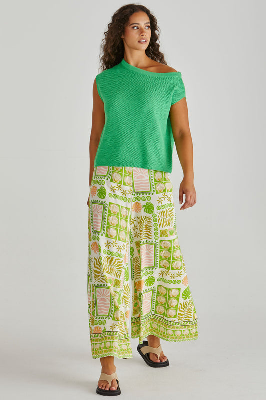 Sass Clothing Jaci Knit Top (Green)