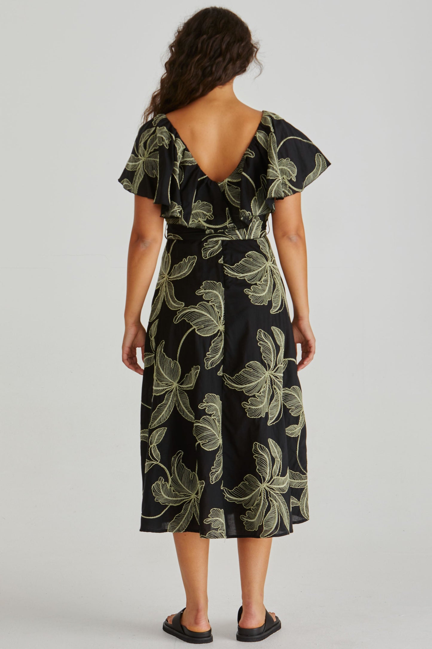 Sass Clothing Rosita Ruffle Dress (Black)