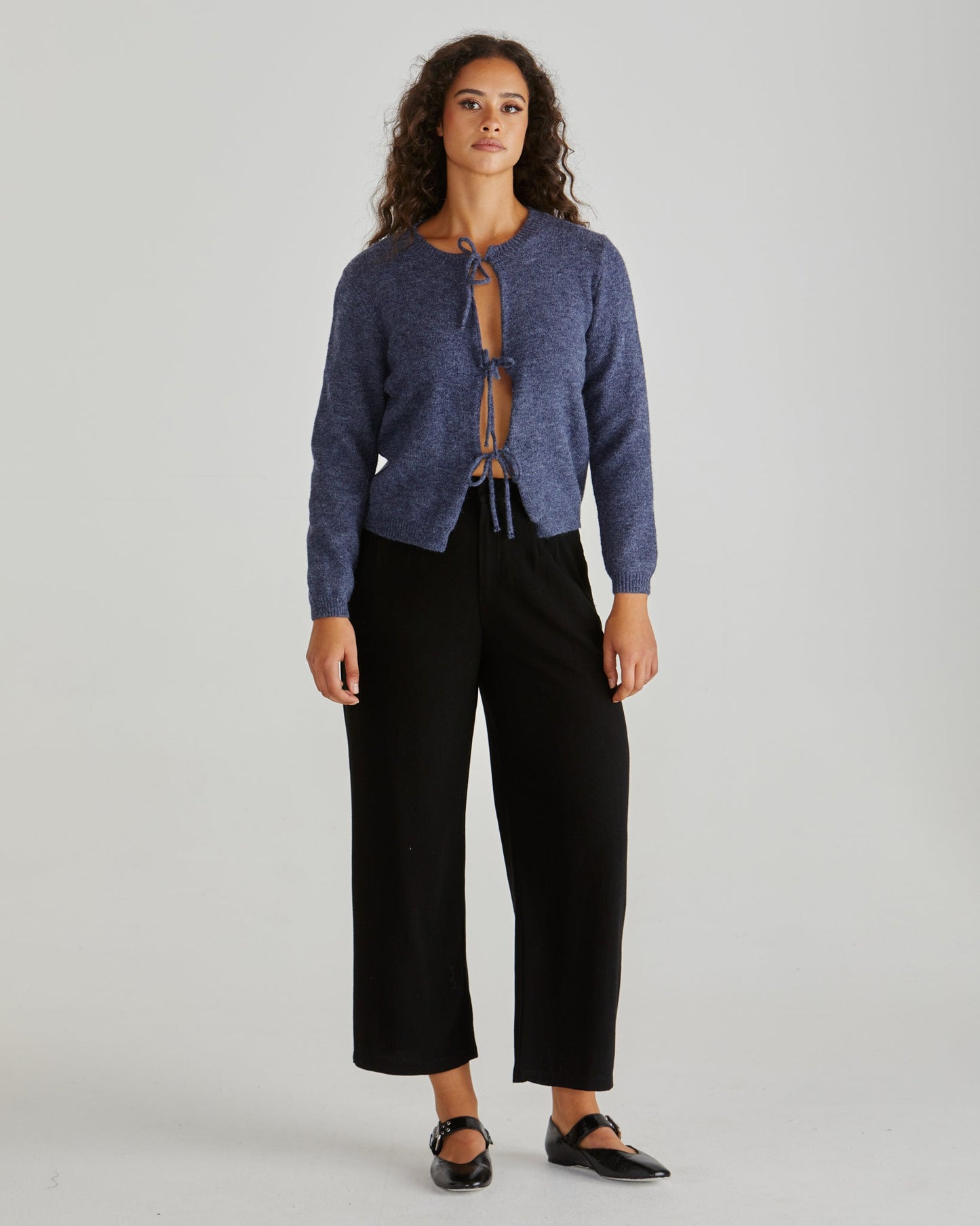 Sass Clothing Greta Cardi (Navy Marle)