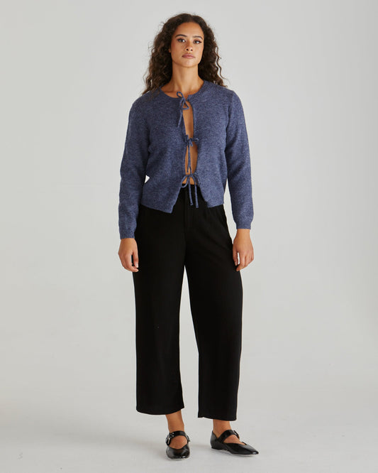 Sass Clothing Greta Cardi (Navy Marle)