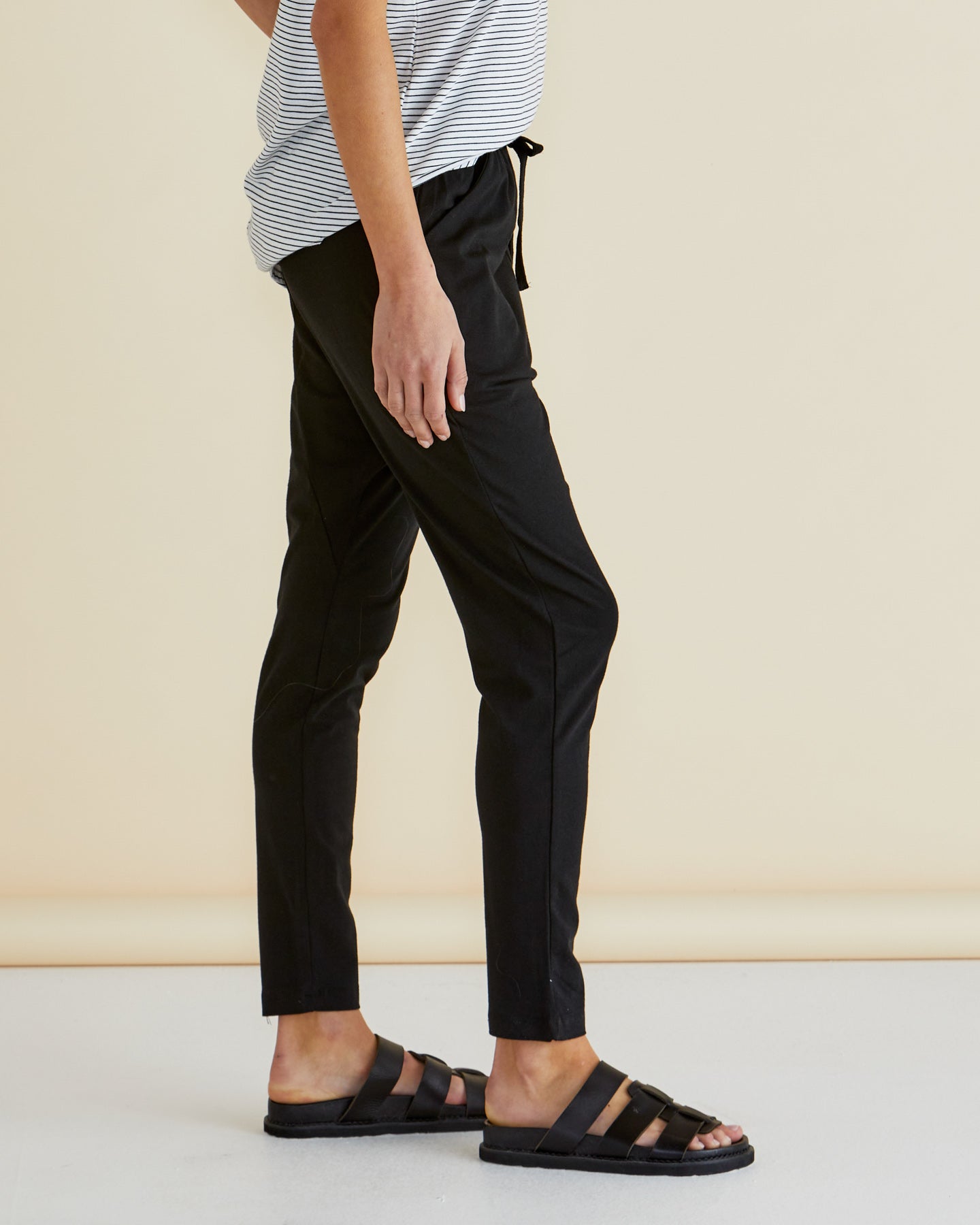 Betty Basics Jade Drop-Crotch Pants (Black)