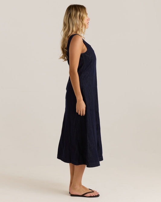 Sass Clothing Ainsley Dress (Dark Rinse Wash)