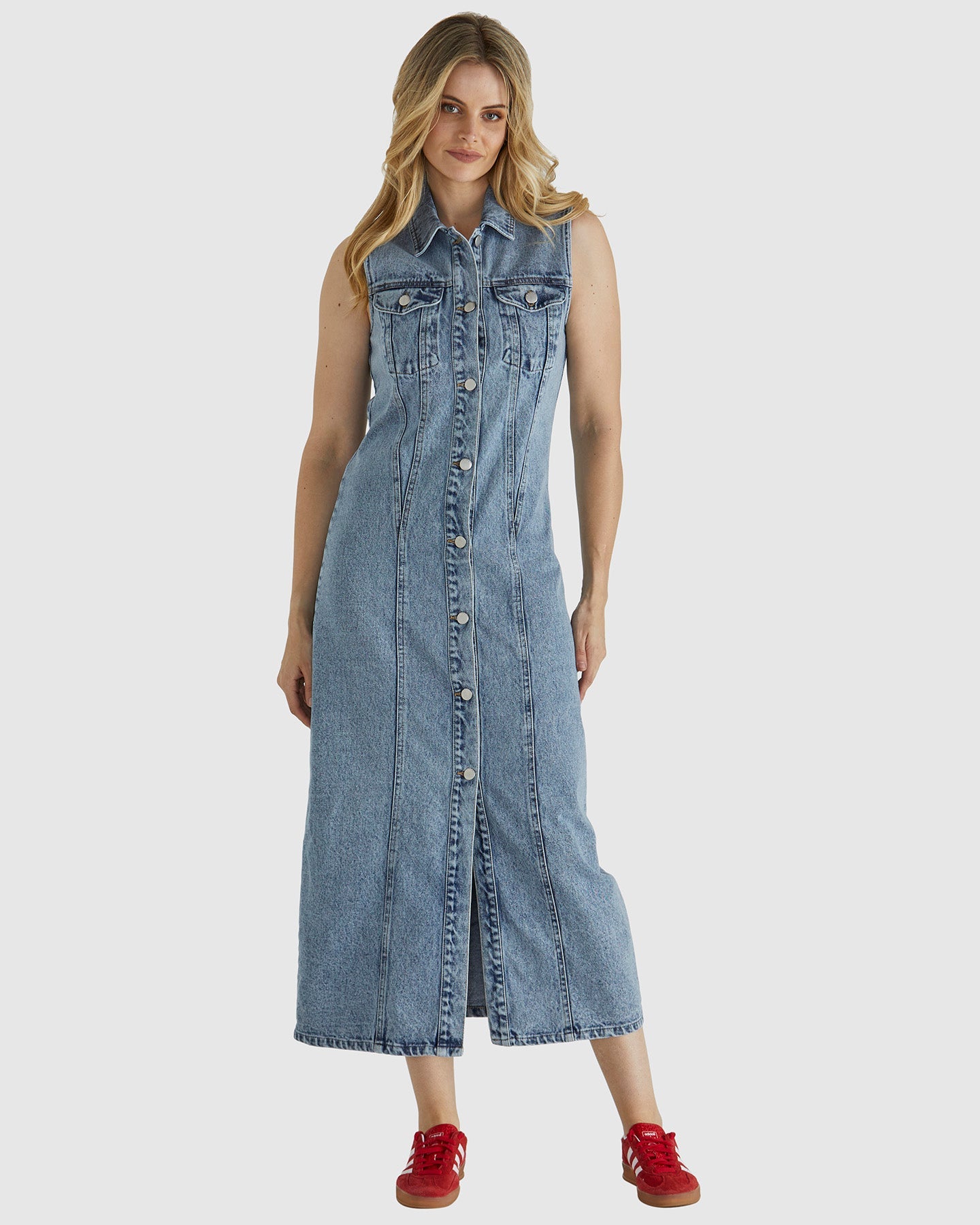 Sass Clothing Jordon Dress (Acid Wash)