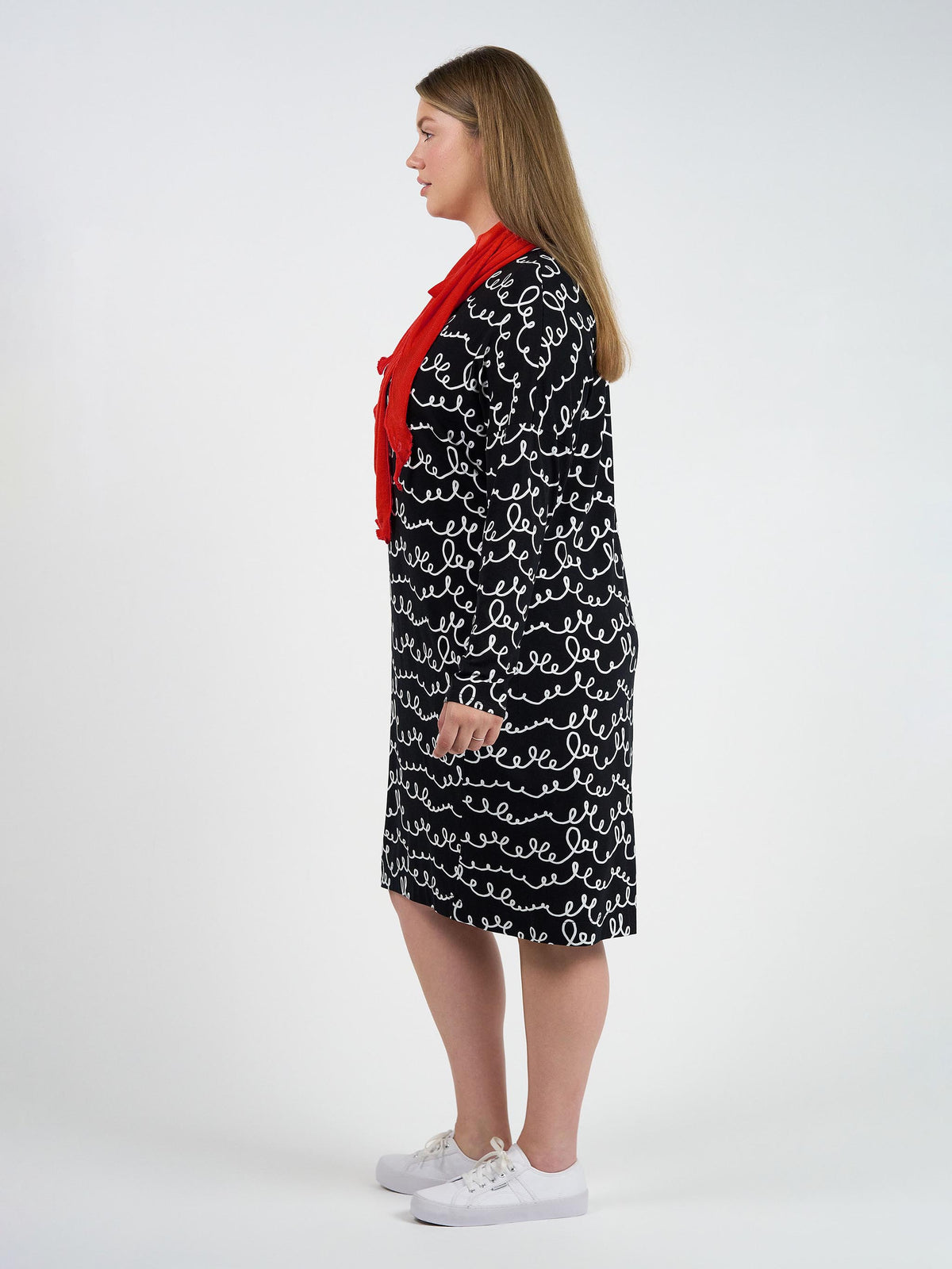 Lou Lou Sassoon Cashmere/Bamboo Scarf (Fiery Red)