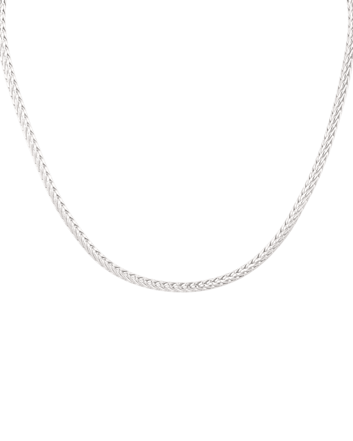 Image of Necklaces. Product name - Savannah Silver Spiga Chain in colour by brand - LAVANA