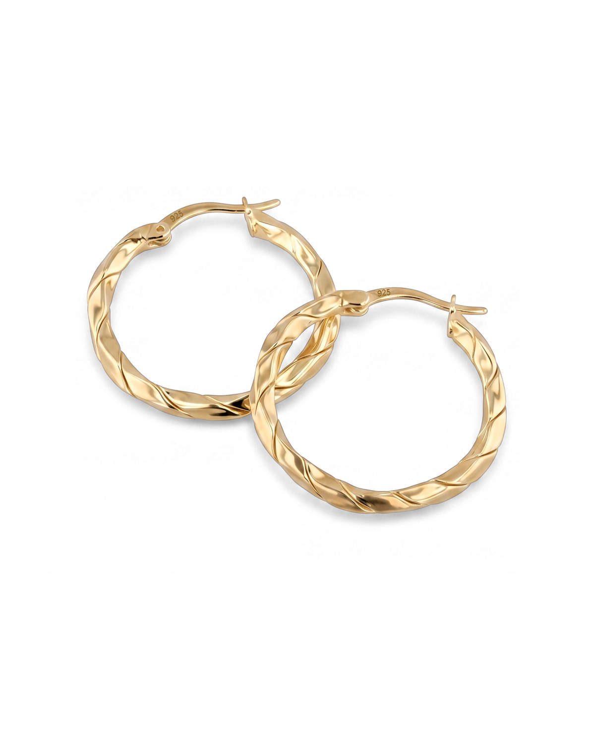 LAVANA Sculptural Gold Hoop Earrings