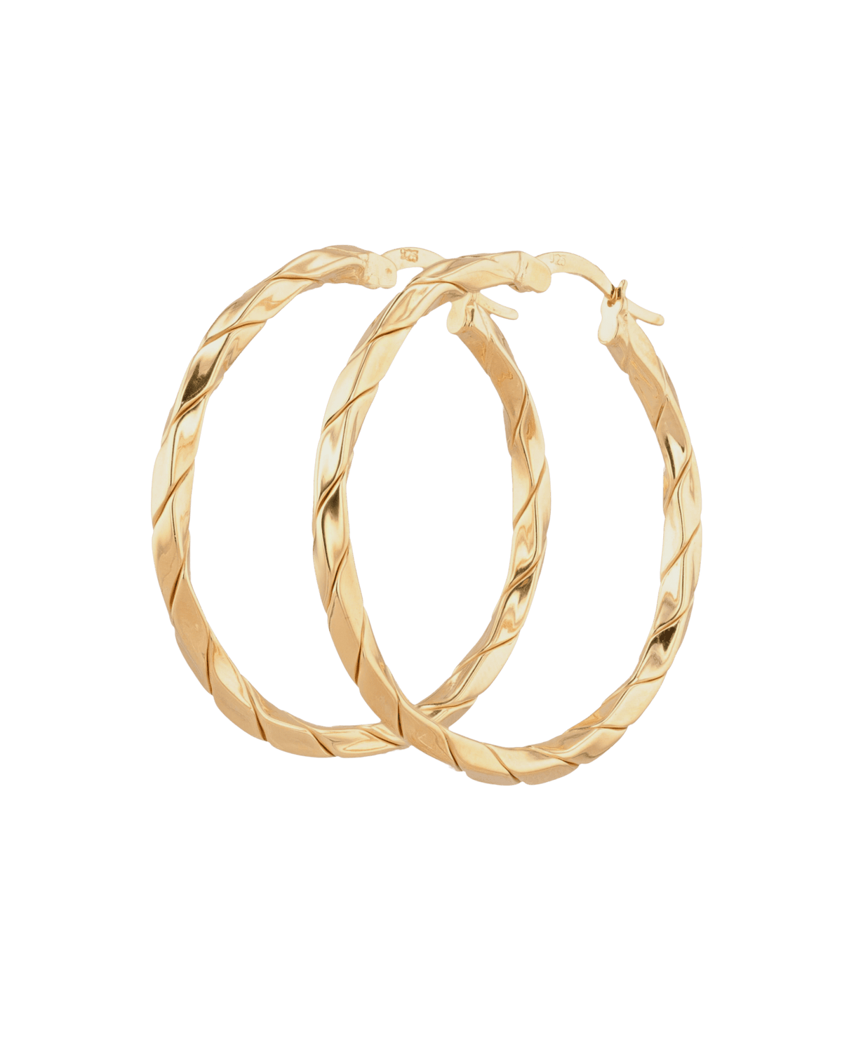 LAVANA Sculptural Gold Hoop Earrings