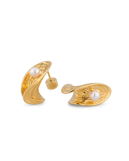 LAVANA Sea Treasure Gold Stud Earrings
