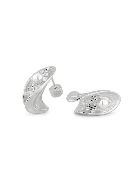LAVANA Sea Treasure Silver Stud Earrings