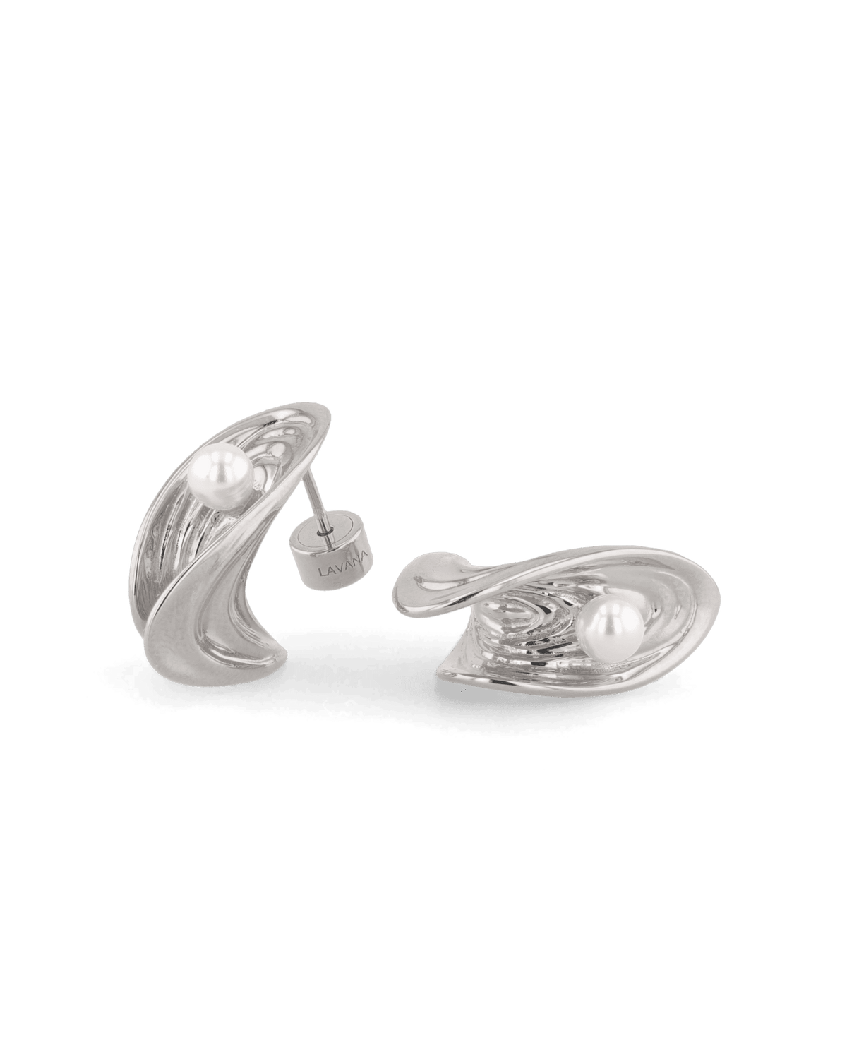 LAVANA Sea Treasure Silver Stud Earrings