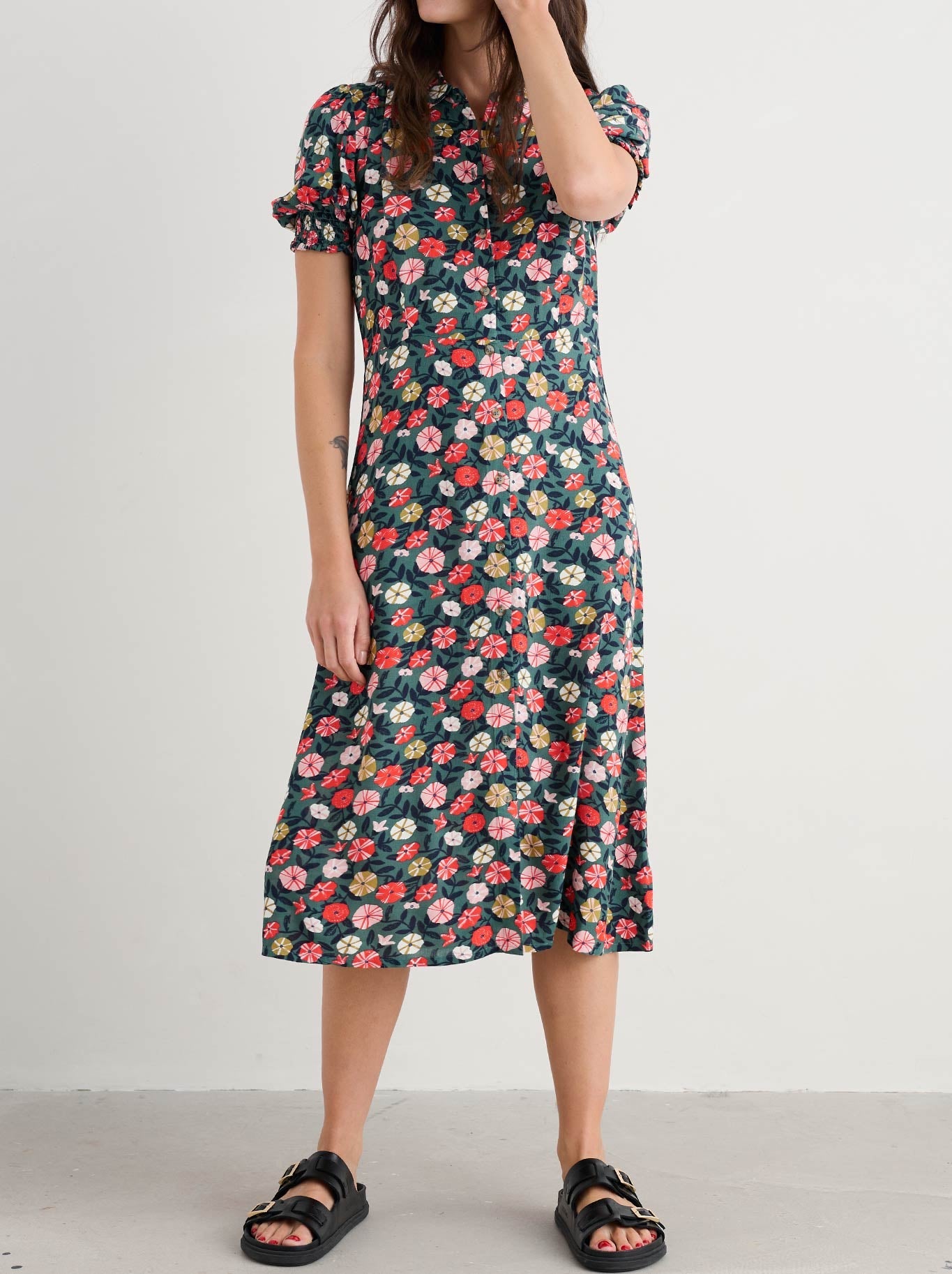 Seasalt Bridget Dress (Winding Petunias)